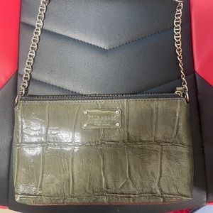 Kate Spade Green Leather Shoulder Bag